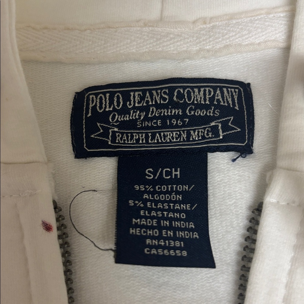 Polo Jean Hoodie with American Flag .
Come from smoke free / pet free home - Picture 3 of 6